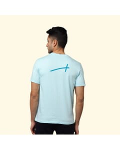 Greys&Blues Pima Round Neck T-Shirt-Ice Blue SH